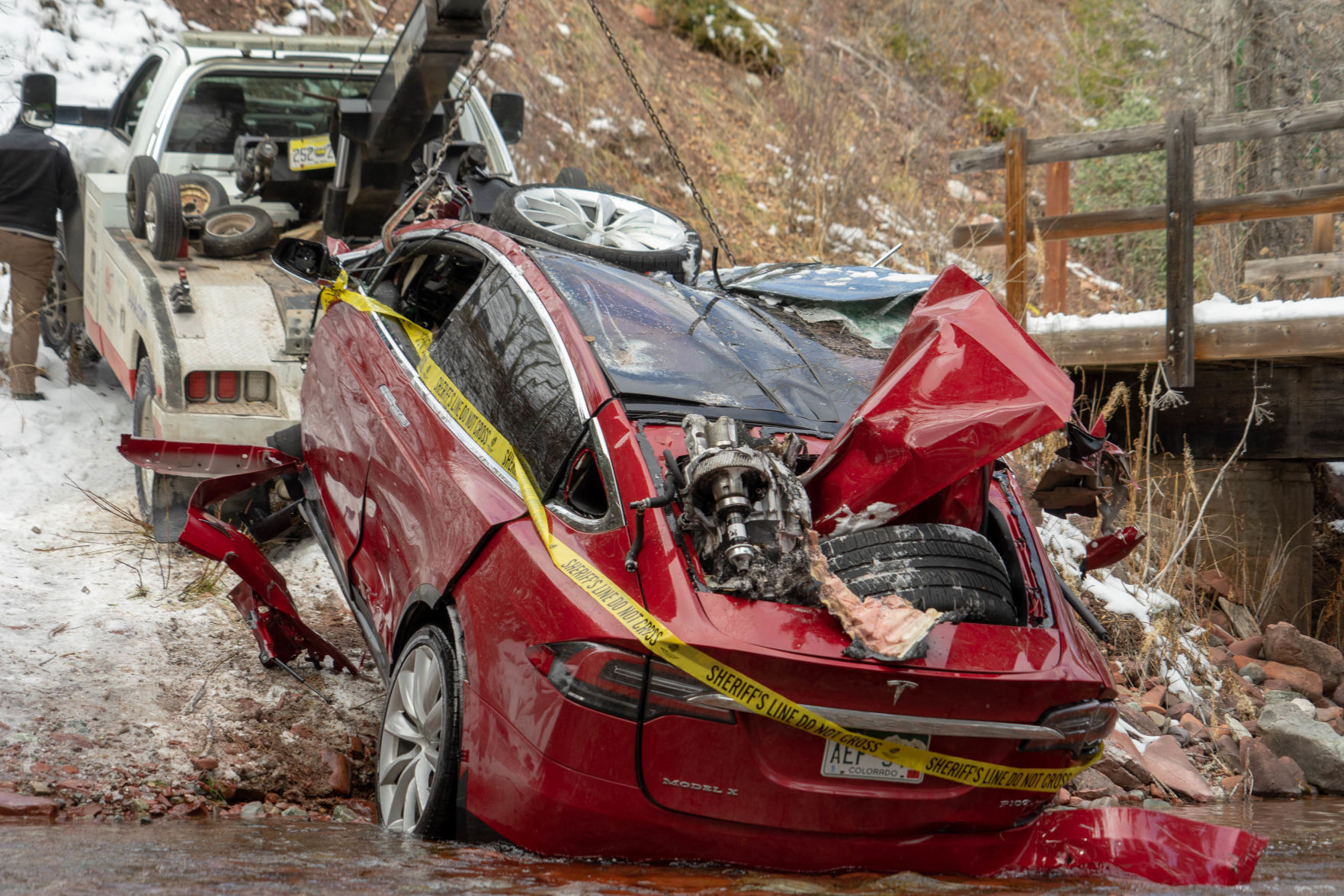 tesla crash